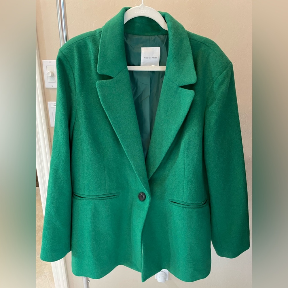 Avec Les Filles Like New Green Blazer size 2XL